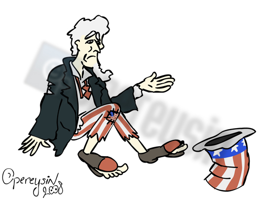 Uncle Sam is in trouble